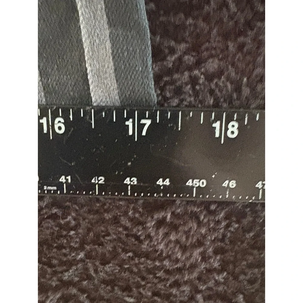 Lucky & Blessed Women's Flare Pants Striped Medium‎ Gray Distressed Hem - Picture 5 of 8